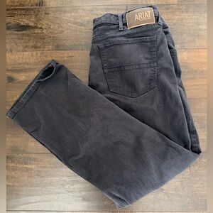 Ariat M7 Slim Fit Straight Leg Jeans - Black - 38x30